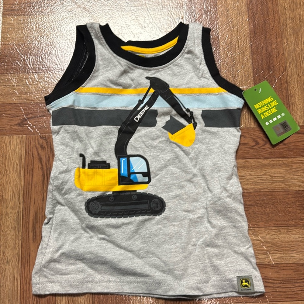 NWT John Deere sleeveless shirt size 3T